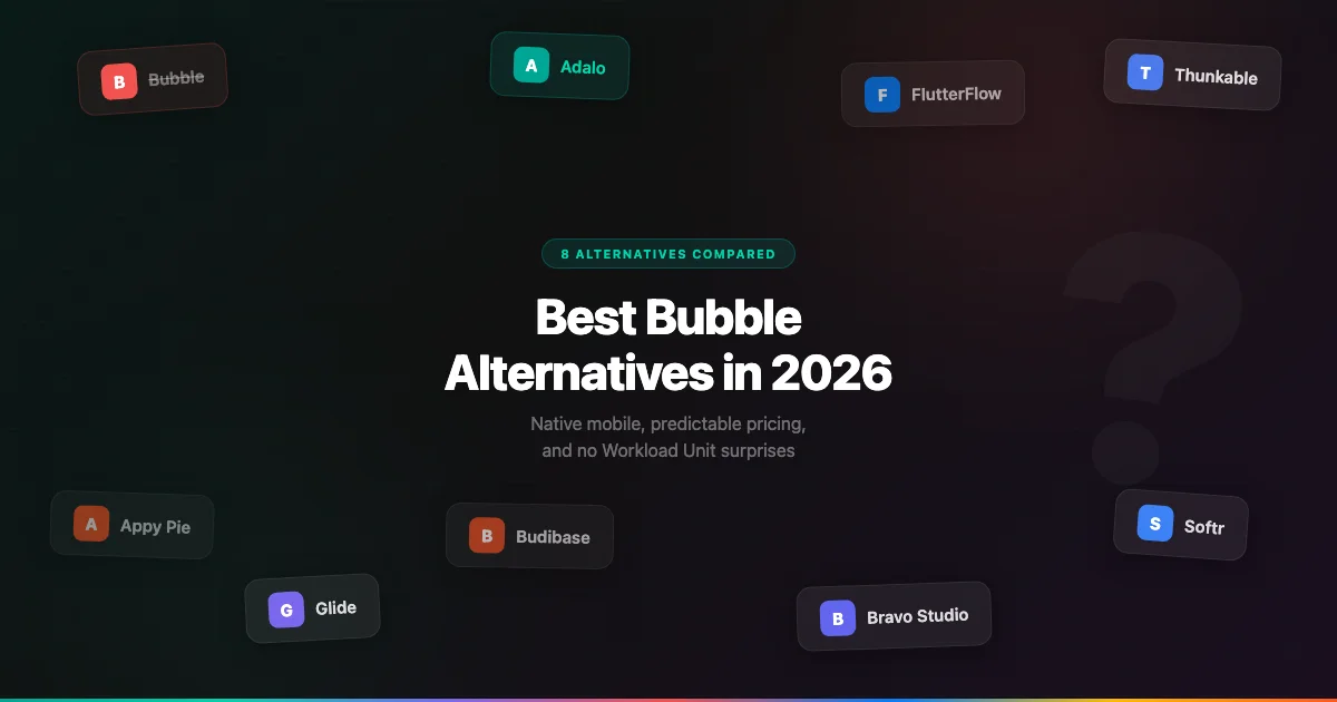 Les 8 meilleures alternatives à Bubble en 2026