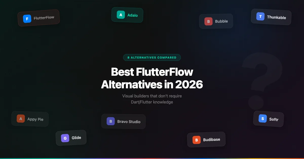 Les 8 meilleures alternatives à FlutterFlow en 2026