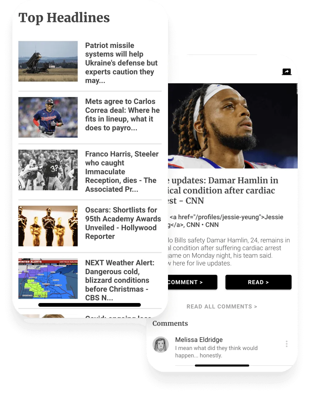 Applications d’actualités et de météo