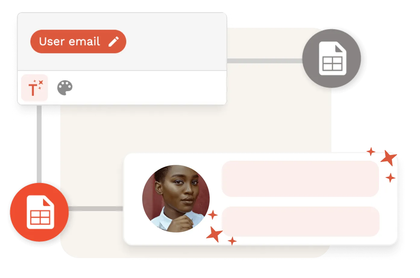 Texte graphique Adalo Magic