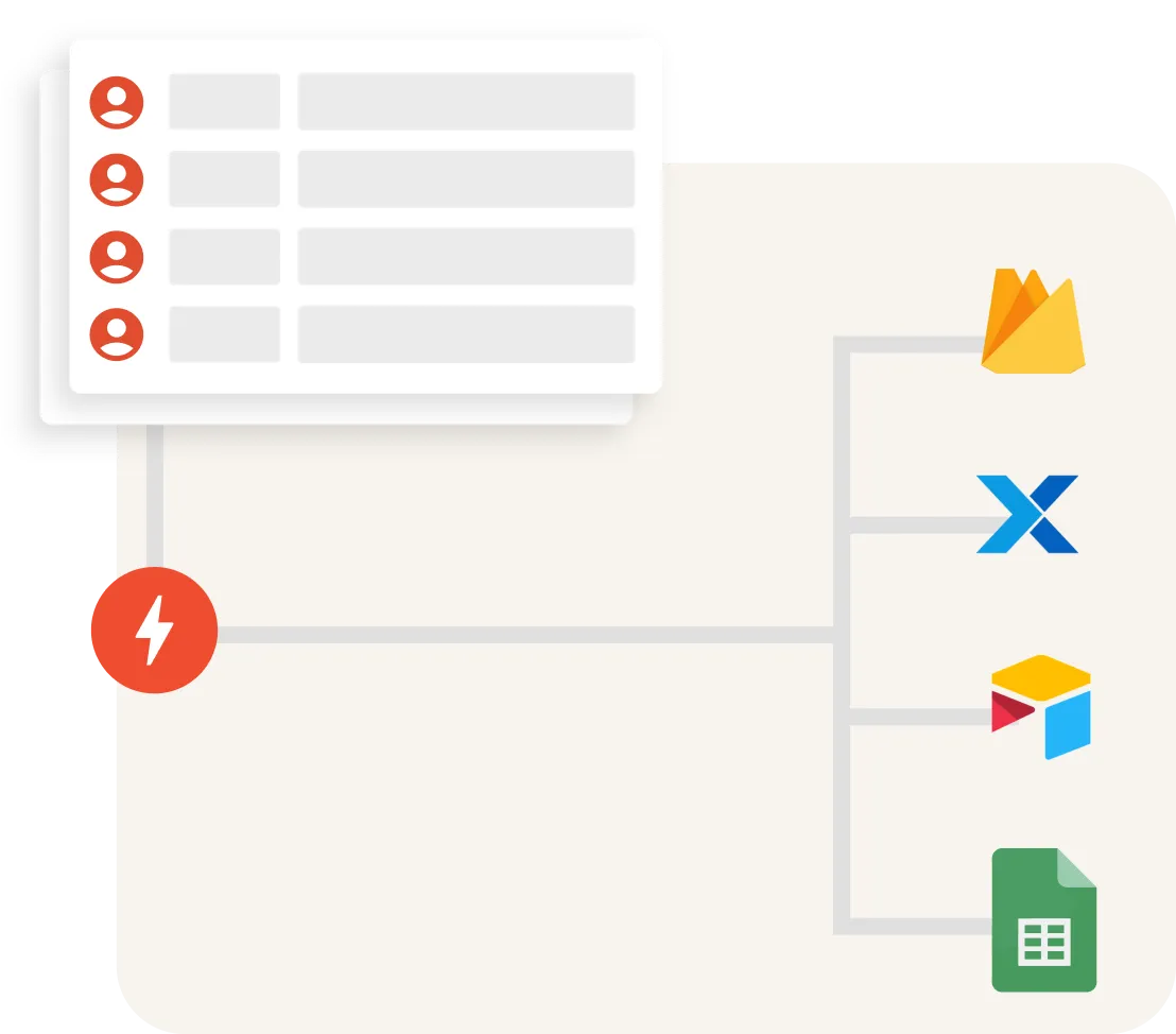 Données externes connectées à Adalo