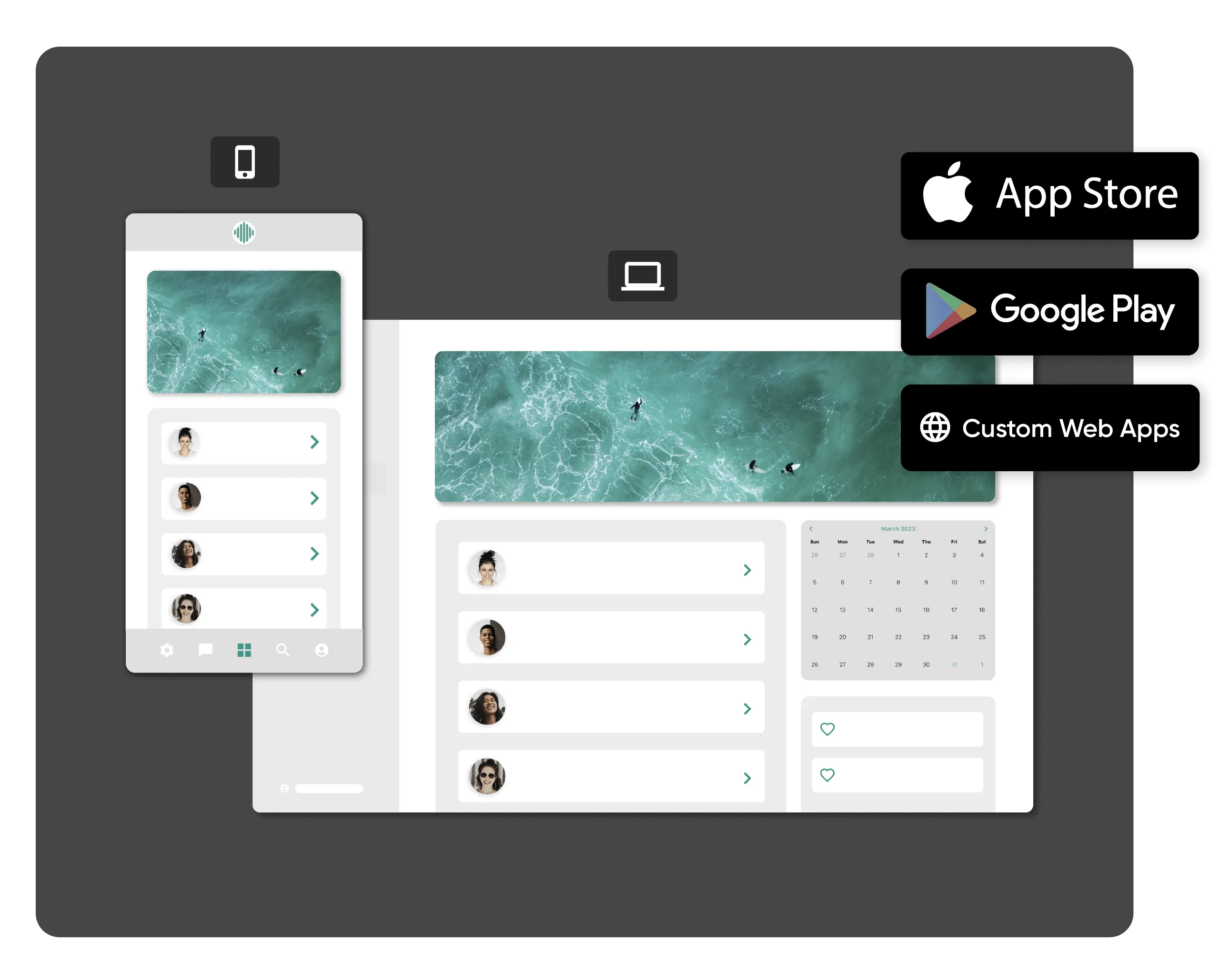 Fonctionnalité de publication Adalo