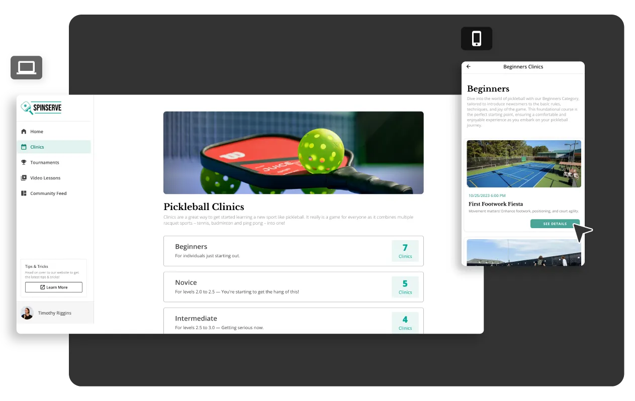 Explorez les cours grâce à la fonctionnalité « Parcourir les cours » Modèle