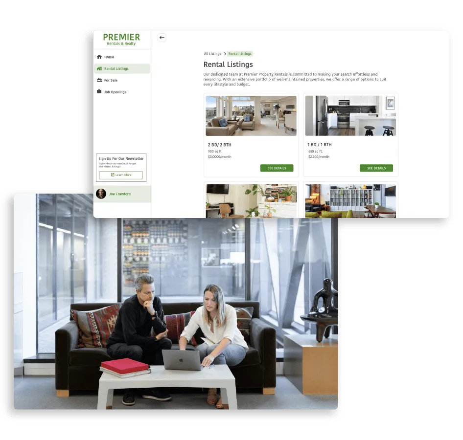 Présentation des propriétés à louer