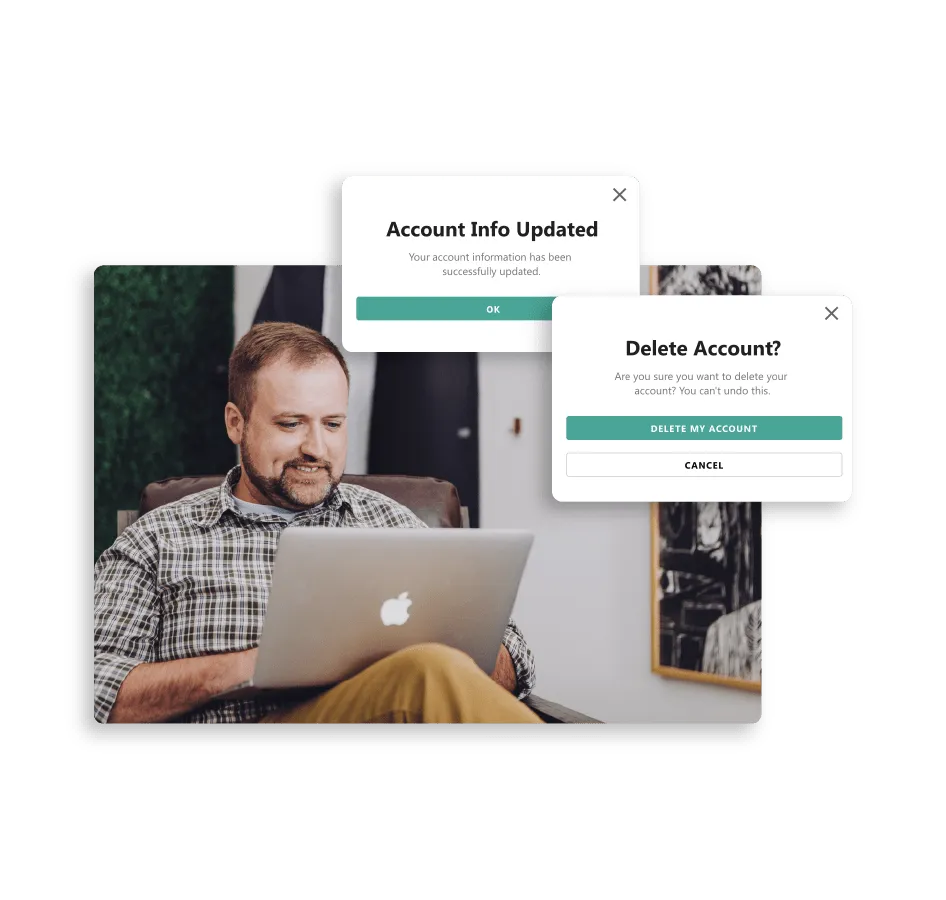 Ajoutez facilement des fenêtres modales de réussite et de confirmation