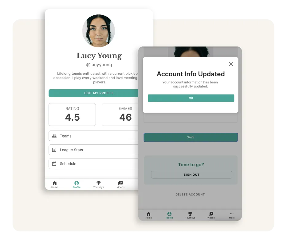 Paramètres du compte simplifiés dans les applications Image