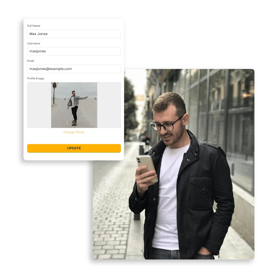 Autoriser les utilisateurs à mettre à jour leur profil