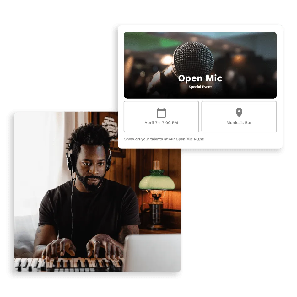 Mettre en avant les événements à venir