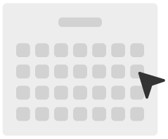 Un simple calendrier avec un curseur. 