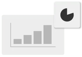 Un ensemble simple de graphiques, un diagramme à barres et un diagramme circulaire. 