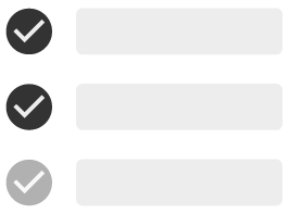 Une liste de contrôle simplifiée. 