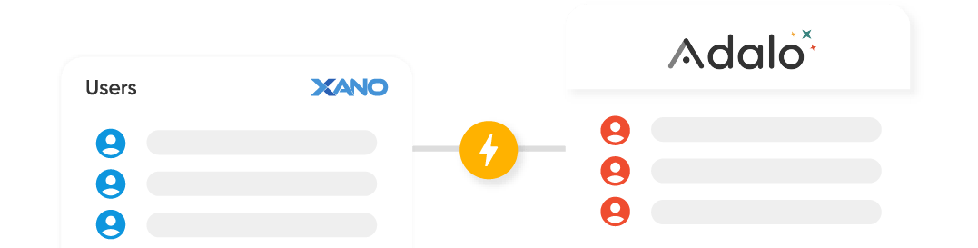 Intégration du backend Xano avec le générateur d'applications Adalo