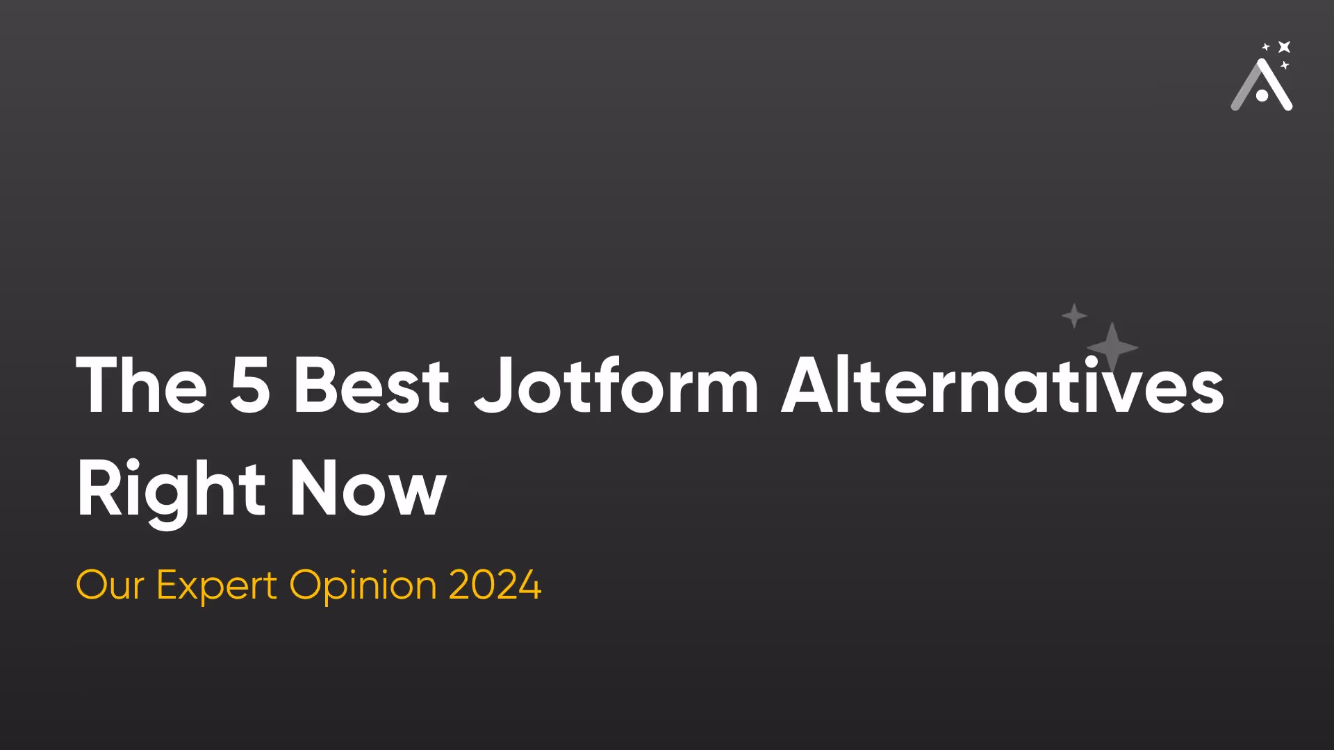 Les 5 meilleures alternatives à Jotform actuellement (avis d'expert 2025)