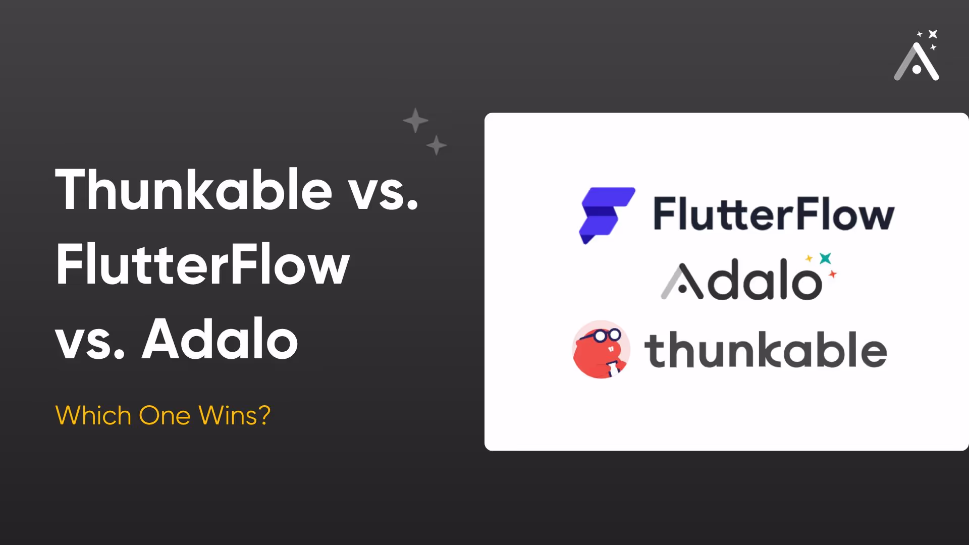 Thunkable vs. FlutterFlow vs. Adalo : qui l'emporte ?