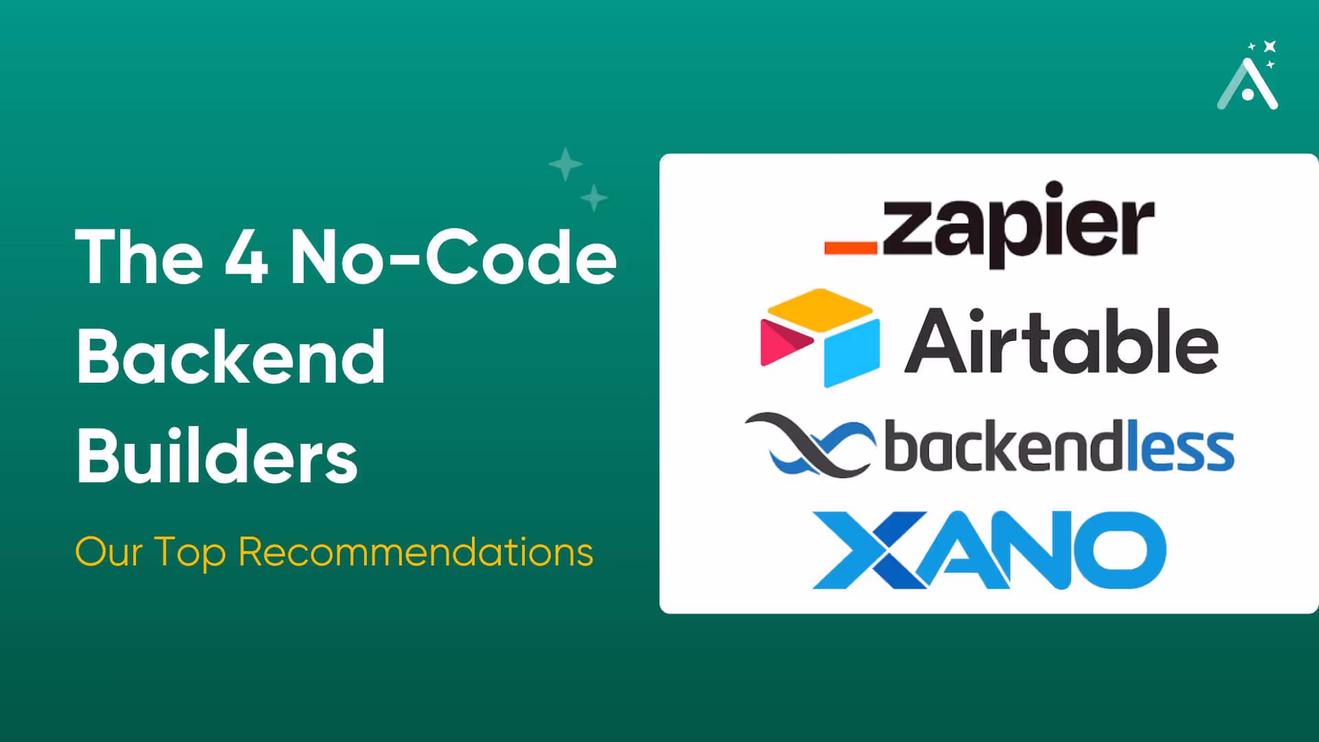 Les 4 meilleurs constructeurs de backend sans code