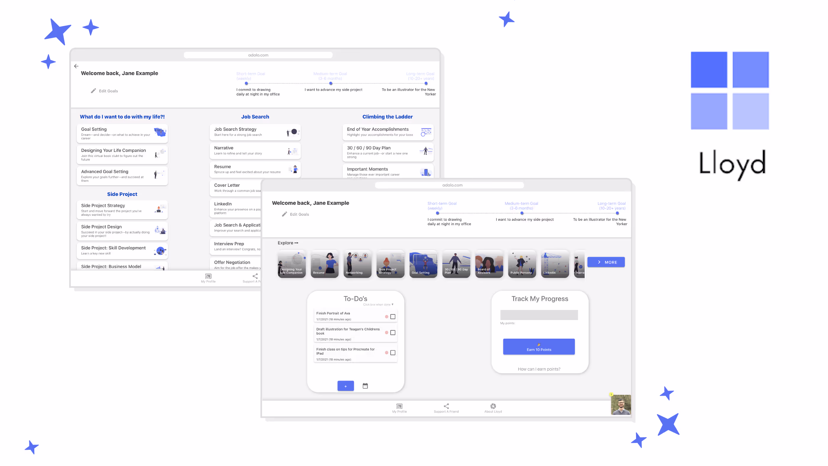 Des frères et sœurs lancent une startup sans code | Dites bonjour à LLoyd : le Waze pour votre carrière