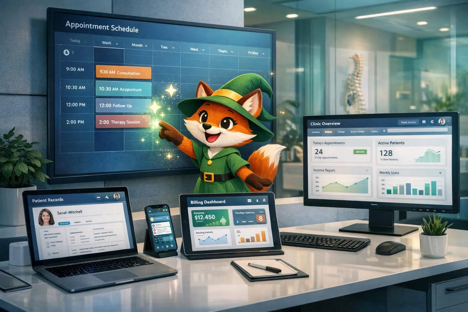 Comment créer une application Web et mobile intégrée pour la gestion d'une clinique de médecine intégrée