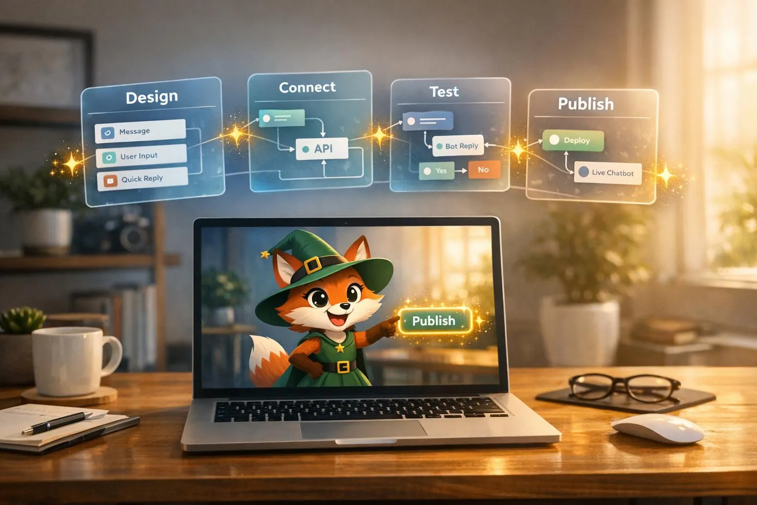 Comment créer des chatbots IA sans code