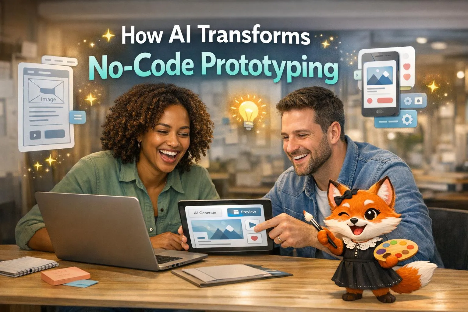 Comment l'IA transforme le prototypage sans code