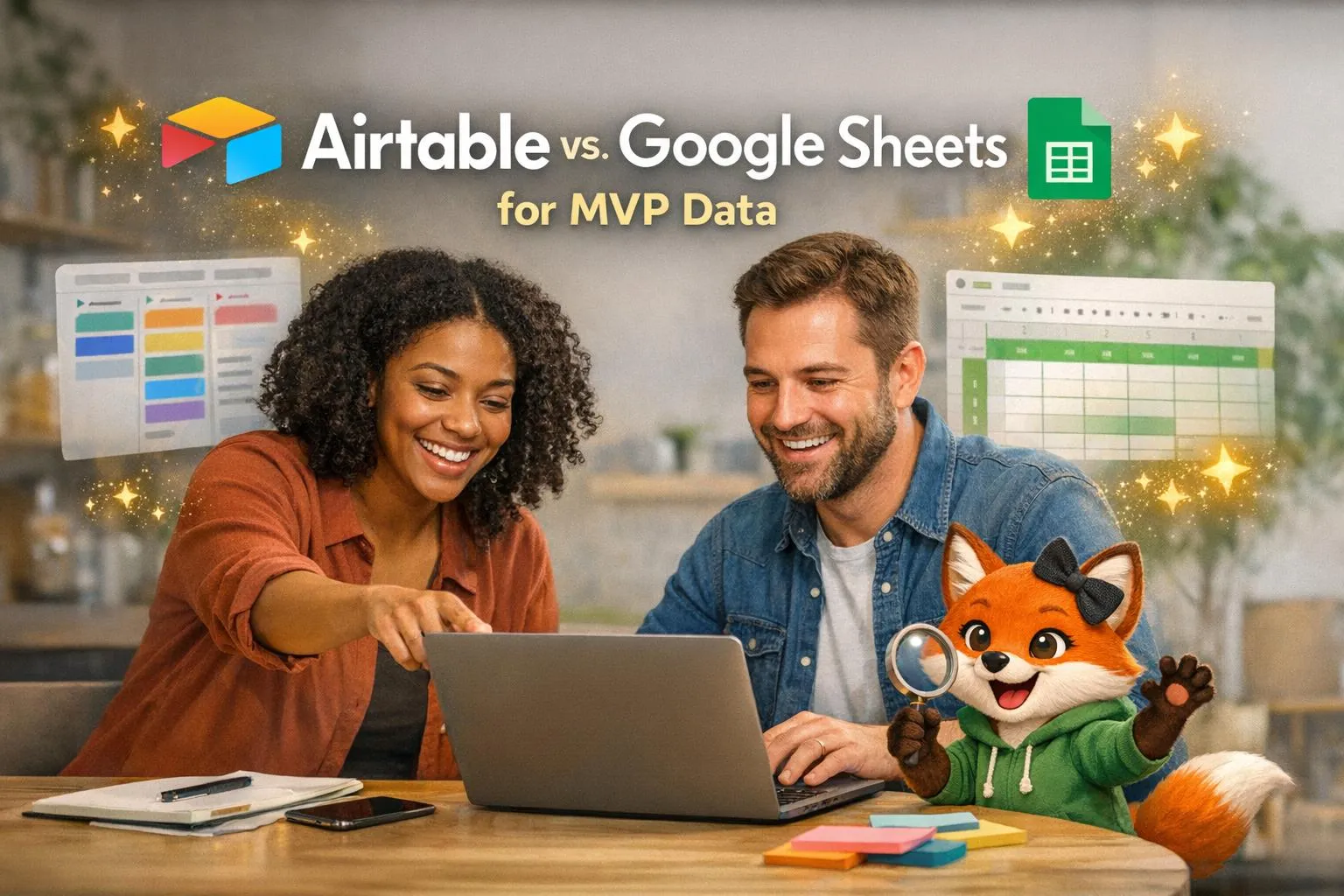 Airtable ou Google Sheets pour les données MVP