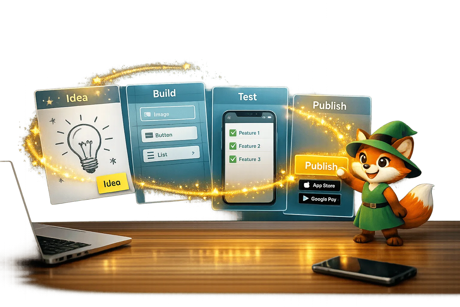 De l'idée à l'App Store : comment les entrepreneurs indépendants se lancent avec Adalo