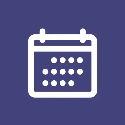 Icône du calendrier des événements