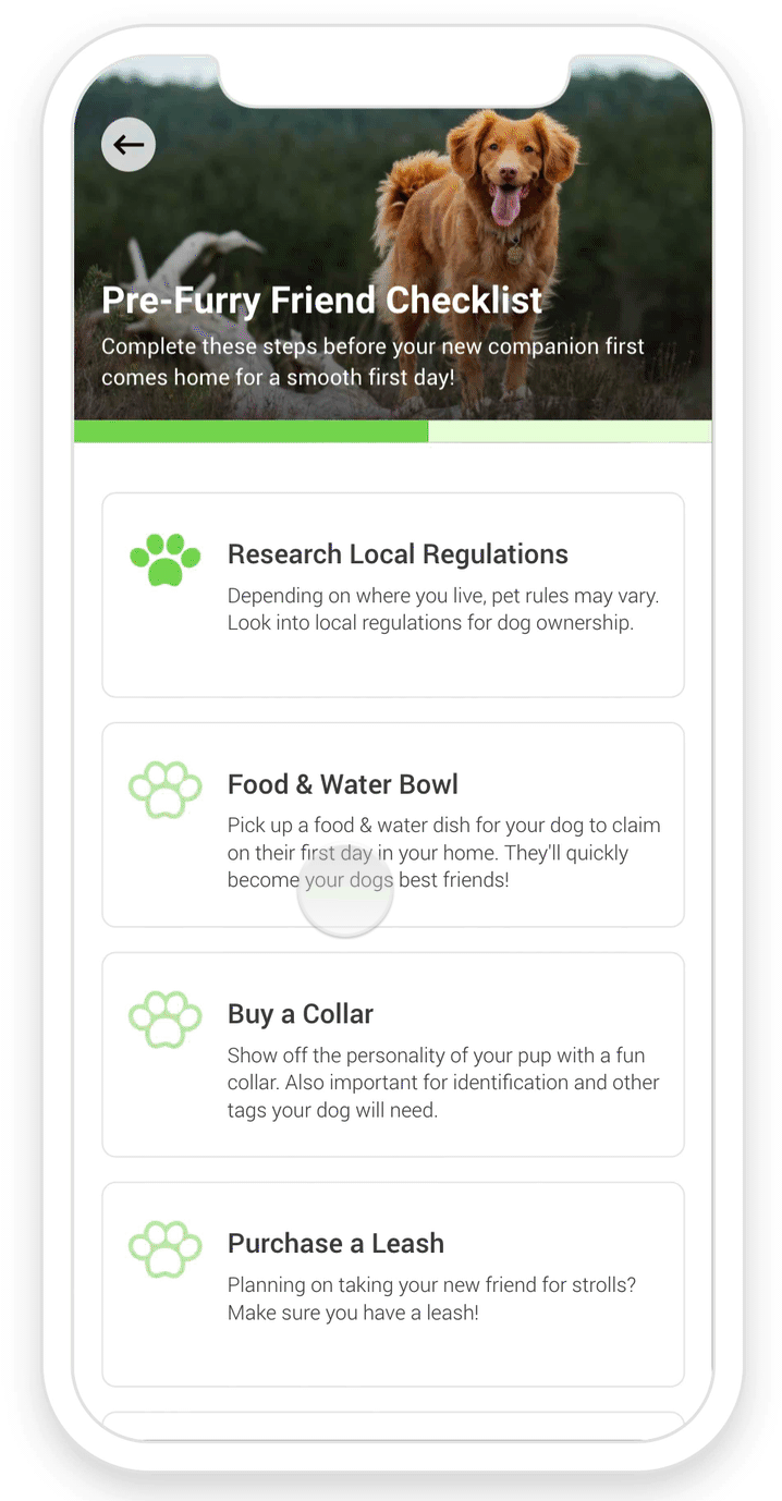 Aperçu de la barre de progression