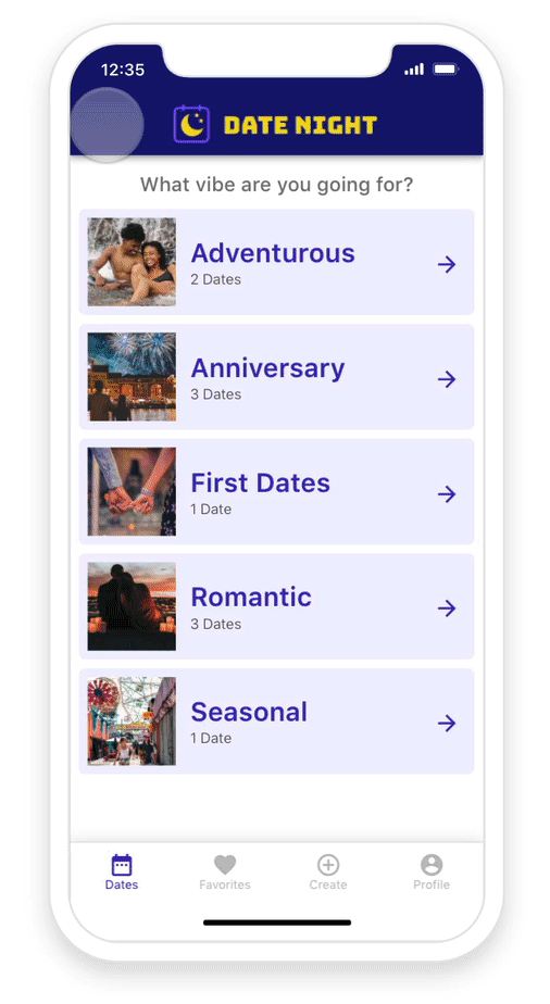 Aperçu de l'application Répertoire