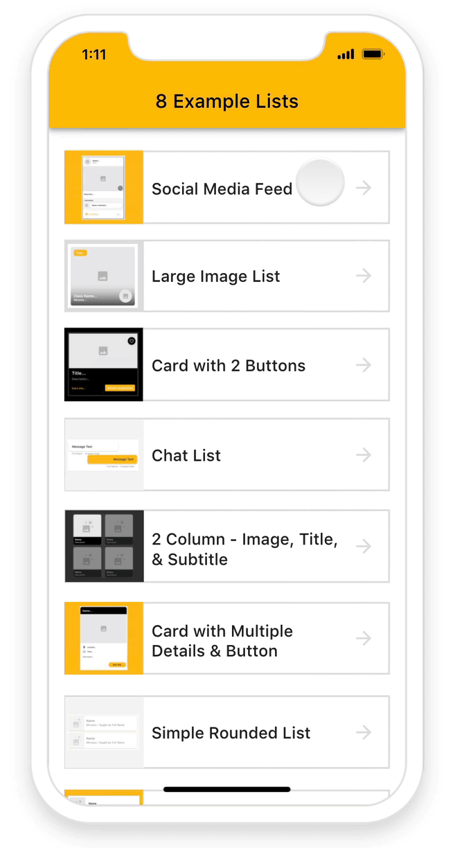 Aperçu des listes personnalisées