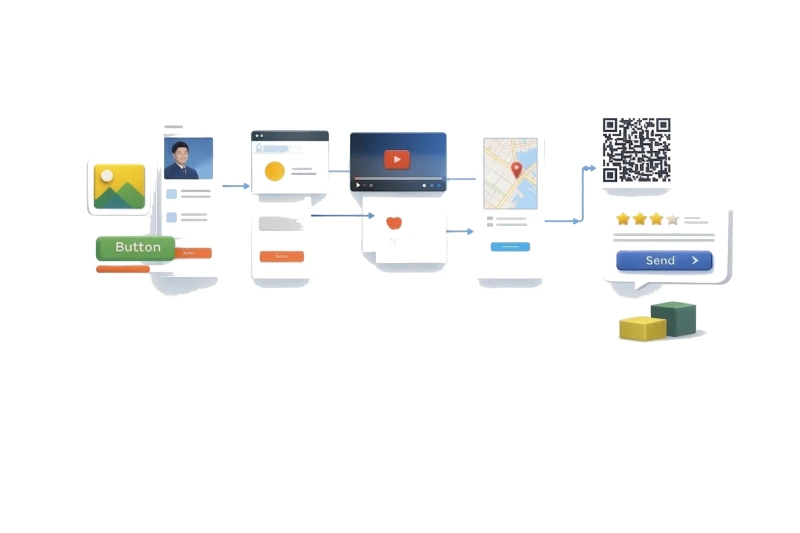 Canevas visuel multi-écrans avec des composants glisser-déposer